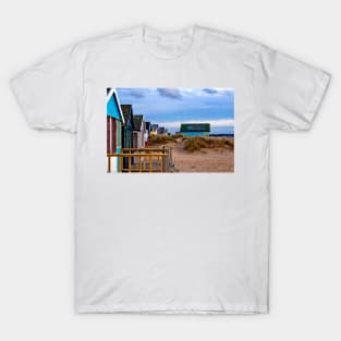 Beach Huts Hengistbury Head Dorset England UK T-Shirt